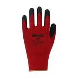 Beybi Nitril Poly Pl9 9 Beden Kırmızı Siyah İş Eldiveni 12Li Paket Camcı Eldiveni (12 Li Paket) - Yok