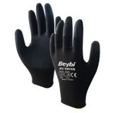 Beybi Nitril Poly Pnzebra 9 Beden 12'li Paket Kırmızı Siyah Eldiven