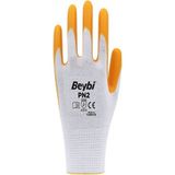 Beybi Nitril Sarı İş Eldiveni No:10 12'li Paket - Sarı - Beyaz - PN2