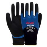 Beybi NMF134 No 10 100 Çift Mikro Köpük Nitril Kaplı Polyester Örgü Eldiven