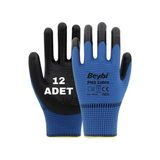 Beybi No 10 12 Adet Zebra Mavi Siyah Eldiven