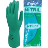 Beybi Ntl-33 Yeşil Kimyasal Koruyucu Nitril Iş Eldiveni 9 Beden 80 Paket