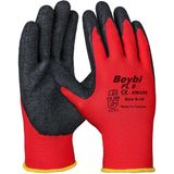 Beybi Pl-9 Camcı Eldiveni No:10(12 Çift) - Kırmızı - XL