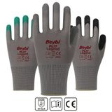 Beybi PL17 Siyah Çift Legend Polyester Örme Lateks Eldiven