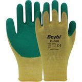 Beybi PL550 Polyester Örme Lateks Yeşil Iş Eldiveni 144 Çift Koli - 9