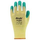 Beybi Pl550 Polyester Örme Lateks Yeşil Iş Eldiveni