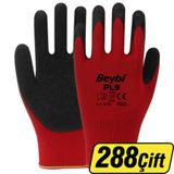 Beybi PL9 Lateks Eldiven Camcı Tip Kırmızı No:9 - 288 Paket - Koliyle Al Kazan