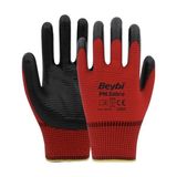Beybi Pn Zebra Kırmızı Polyester Astarlı Nitril Kaplı İş Eldiveni No:10 Xlarge 1 Çift