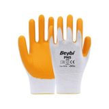 Beybi Pn5 Nitril Kaplı Polyester Iş Eldiveni - 12 Çift