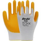 Beybi Pn5 Nitril Naylon Eldiven No:9 10'lu Paket