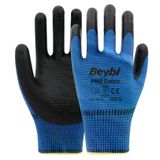 Beybi PN5 No: 10 Koli 288 Çift Mavi Zebra Polyester Örme Nitril Eldiven