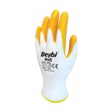 Beybi Pn5 Sarı Polyester Astarlı Nitril Kaplı İş Eldiveni No:10 Xlarge 12 Çift
