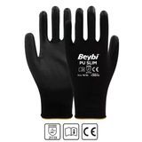 Beybi Pu Touch 12 Çift 8 Numara Siyah İş Eldiveni