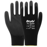 Beybi Pu Touch No: 8/M 288 Çift Poliüretan Kaplı Polyester Örme Eldiven