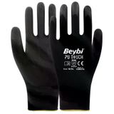 Beybi Pu Touch No:7 1 Çift Poliüretan Polyester İş Eldiveni