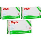 Beybi Pudralı Çok Amaçlı Kullan At Eldiven Lateks 100' Lü (L) Large / Büyük x 3'lü