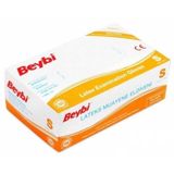 Beybi Pudralı Lateks Muayene Eldiveni 100'lü x 20 Paket S