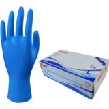 Beybi Pudrasız Mavi Nitril Muayene Eldiveni - 100'lük Kutu Large (L-Beden)