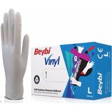 Beybi Pudrasız Vinil (Vinyl) Eldiven (Large) 20 x 100'lü - Beyaz