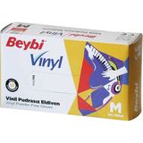 Beybi Pudrasız Vinil (Vinyl) Eldiven (Medium) - 20'li - Beyaz
