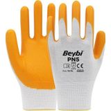 Beybi Sarı Beyaz Pamuklu Alt Yapı Eldiveni Avuç Içi Aşınmaya Karşı Uzun Süre Dayanıklı Kalın 1 Çift