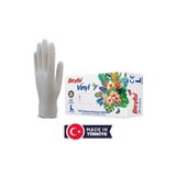Beybi Vinil Pudrasız Eldiven 100'lü Paket L Beden