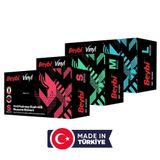 Beybi Vinil Pudrasız Siyah 605 Muayene Eldiveni L - Koli