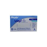 Beybi Vinyl ** M Beden ** Vinil Pudrasız Muayene Eldiveni 100'lük Kutu M Bedendir