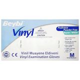 Beybi Vinyl Muayene Eldiveni Pudrasız Lateks İçermez Medium 100'lü - Eski Ambalaj