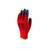 Beybi Zebra Kırmızı Nitril Iş Eldiveni No: 10 12 Çift