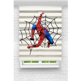 BeybiHome Genç Odası - Örümcek Adam (spiderman) Baskılı Zebra Perde