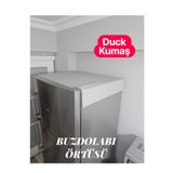 BeybiNest Duck Kumaş Buzdolabı Örtüsü Sıvı Ve Leke Tutmaz Fonksiyonel Örtü Gri