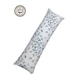 BeybiNest Hamile Destek Yastığı 120x40 Cm %100 Organik Pamuklu Kumaş Fermuarlı Astarlı Kelebek Mod