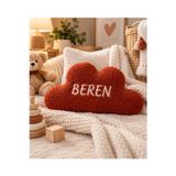 Beybinest İsim Nakışlı Bulut Aksesuar Yastik Welsoft Peluş