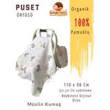 Beybinest Müslin Sevimli Tavşanlar Puset Örtüsü