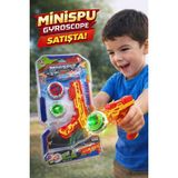 Beyblade Işıklı Fırlatmalı Gyro Topaç Oyunu, Çift Topaçlı Eğlenceli Oyuncak Seti 17X10 cm - Kırmızı