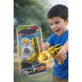 Beyblade Işıklı Fırlatmalı Gyro Topaç Oyunu, Çift Topaçlı Eğlenceli Oyuncak Seti 17X10 cm - Sarı