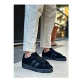 Beybun Boutique Ba0235 Boa İki Çizgili Siyah Taban Erkek Günlük Ayakkabı