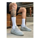 Beybun Boutique Ba0375 Özel Örme Triko Tarz Gri Renk Spor Ayakkabı