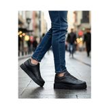 Beybun Boutique Ba0802 Boa Siyah Renk Siyah Yüksek Taban Erkek Günlük Ayakkabı