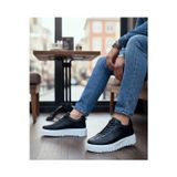 Beybun Boutique Ba0802 Boa Siyah Renk Yüksek Taban Erkek Günlük Ayakkabı
