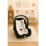 BeygeBaby %100 Pamuk Gri Bulutlu Müslin ve Pike Kumaştan Puset Minderi