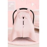 BeygeBaby %100 Pamuktan Pembe Örgü Pike Mevsimlik Puset Örtüsü