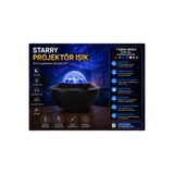 Beyhekim Hırdavat Starry Projector Light USB Yıldız Galaksi Projeksiyon Gece Lambası 7 Renk Modlu Ambiyans Işığı Ev Oda Dekoru Parti Işığı