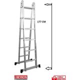 Beykon 6 + 6 Basamaklı 1.22 MM Kalınlık 3.50 M Çok Amaçlı Merdiven