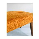 Beylerbeyi Ahşap Ayaklı Handmade Geniş Oturum Alanlı Welsoft Kumaş Pofidik Puf Bench ,Ayak Ucu Uzatmalık
