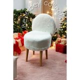 Beylerbeyi Makyaj Pufu, Sırtlı Puf, beyaz Peluş. Bench,puf, Yüksek Ayaklı Puf ,mini Berjer
