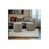 BEYLERBEYİ Relax Tedyy Bir Berjer Ve Bir Puf (salon ,ofis, Balkon) Ikili Takım Gri