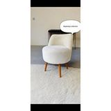 Beylerbeyi Rufmee Peluş Kürk Puf Beyaz