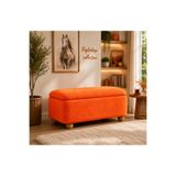 BEYLERBEYİ Sandıklı puf, peluş kumaş küşe sandık dinlenme pufu dekoratif puf sandık